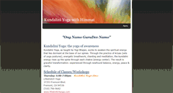 Desktop Screenshot of kundaliniyogawithhimmat.weebly.com