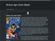 Tablet Screenshot of bronzeagecomics.weebly.com