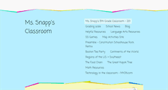 Desktop Screenshot of mrssnappsclassroom.weebly.com