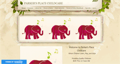 Desktop Screenshot of parkersplacechildcare.weebly.com