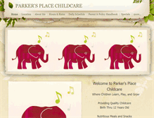 Tablet Screenshot of parkersplacechildcare.weebly.com