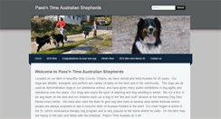 Desktop Screenshot of passntimeaustralianshepherds.weebly.com