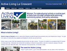 Tablet Screenshot of activelivinglacrescent.weebly.com