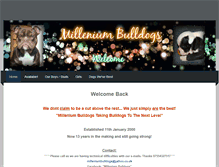 Tablet Screenshot of milleniumbulldogs.weebly.com