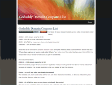 Tablet Screenshot of godaddydomaincouponslist.weebly.com