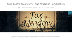 Desktop Screenshot of foxmeadow.weebly.com