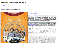 Tablet Screenshot of download-adventureland.weebly.com