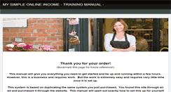 Desktop Screenshot of mysimpleonlineincometrngmanual.weebly.com