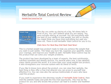 Tablet Screenshot of herbalife-total-control.weebly.com