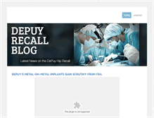 Tablet Screenshot of depuyrecall.weebly.com