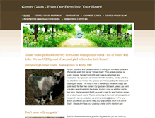 Tablet Screenshot of ginnergoats.weebly.com