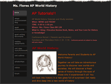 Tablet Screenshot of mrsfloresapwh.weebly.com