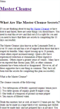 Mobile Screenshot of mastercleanse.weebly.com