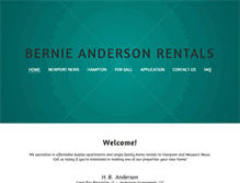 Tablet Screenshot of bernieandersonrentals.weebly.com