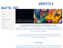 Tablet Screenshot of misfitsnmutts.weebly.com
