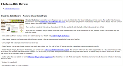 Desktop Screenshot of cholestro-rite-review.weebly.com