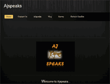 Tablet Screenshot of ajspeaks.weebly.com
