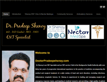 Tablet Screenshot of doctorpradeepshenoy.weebly.com