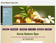 Tablet Screenshot of annanaturespa.weebly.com