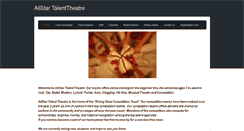 Desktop Screenshot of allstartalenttheatre.weebly.com