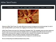 Tablet Screenshot of allstartalenttheatre.weebly.com