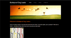 Desktop Screenshot of bulletproofdogleads.weebly.com