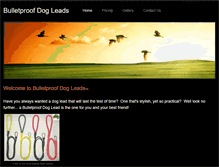 Tablet Screenshot of bulletproofdogleads.weebly.com