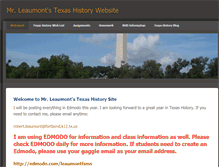 Tablet Screenshot of leaumonttexashistory.weebly.com