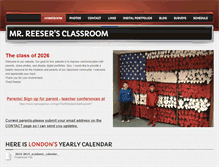 Tablet Screenshot of mrreesersclassroom.weebly.com