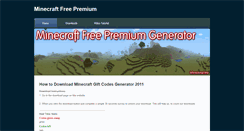 Desktop Screenshot of minecraftfreepremium.weebly.com