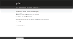 Desktop Screenshot of goslashsex.weebly.com