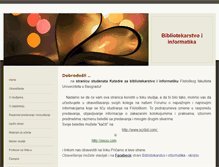 Tablet Screenshot of bibliotekarstvo.weebly.com