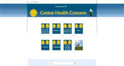 Desktop Screenshot of caninehealthconcern.weebly.com