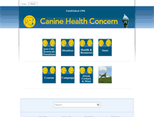Tablet Screenshot of caninehealthconcern.weebly.com