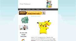 Desktop Screenshot of freepokemon.weebly.com