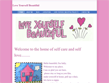 Tablet Screenshot of loveyourselfbeautiful.weebly.com