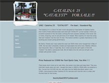 Tablet Screenshot of catalina25.weebly.com