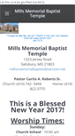 Mobile Screenshot of millsbaptistchurch.weebly.com