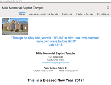 Tablet Screenshot of millsbaptistchurch.weebly.com