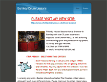 Tablet Screenshot of burnleydrumlessons.weebly.com