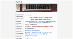 Desktop Screenshot of mlklibrary.weebly.com