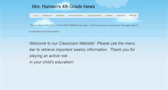 Desktop Screenshot of mrshansens4thgradenews.weebly.com