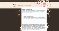 Desktop Screenshot of healthyhaircare.weebly.com