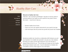 Tablet Screenshot of healthyhaircare.weebly.com