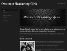 Tablet Screenshot of obstinateheadstronggirls.weebly.com