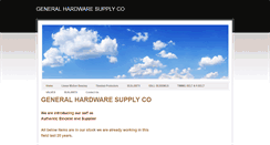 Desktop Screenshot of generalhardwaresupplyco.weebly.com