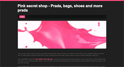 Desktop Screenshot of pinksecret-shop.weebly.com