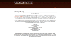 Desktop Screenshot of grinding-teeth-sleep.weebly.com