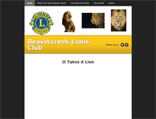 Tablet Screenshot of beavercreeklionsclub.weebly.com