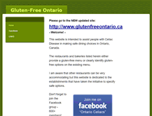 Tablet Screenshot of glutenfreeontario.weebly.com